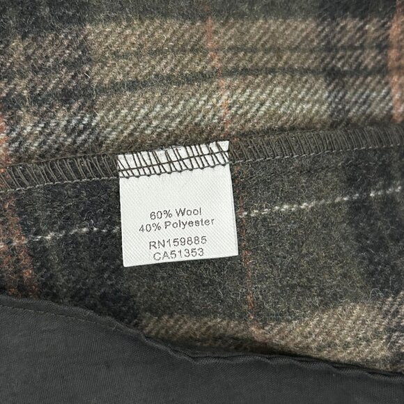mododoc Wool Blend Plaid Long Sleeve Shacket Jacket (M) - Picture 8 of 9